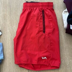 RVCA men’s red shorts size small